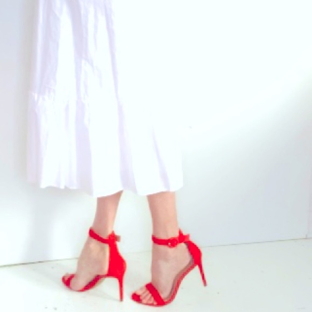 World’s Prettiest Shoes!! Vibrant Tangerine Genuine Suede Strappy Heels 🍊🍑🧡🍊🍊🍊🧡🧡